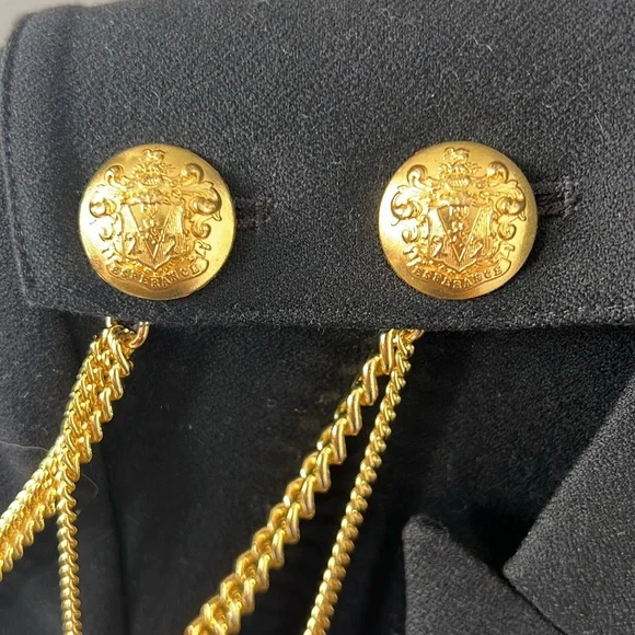 Veronica Beard Black Blazer with Gold Accents sz 2 - Picture 5 of 6